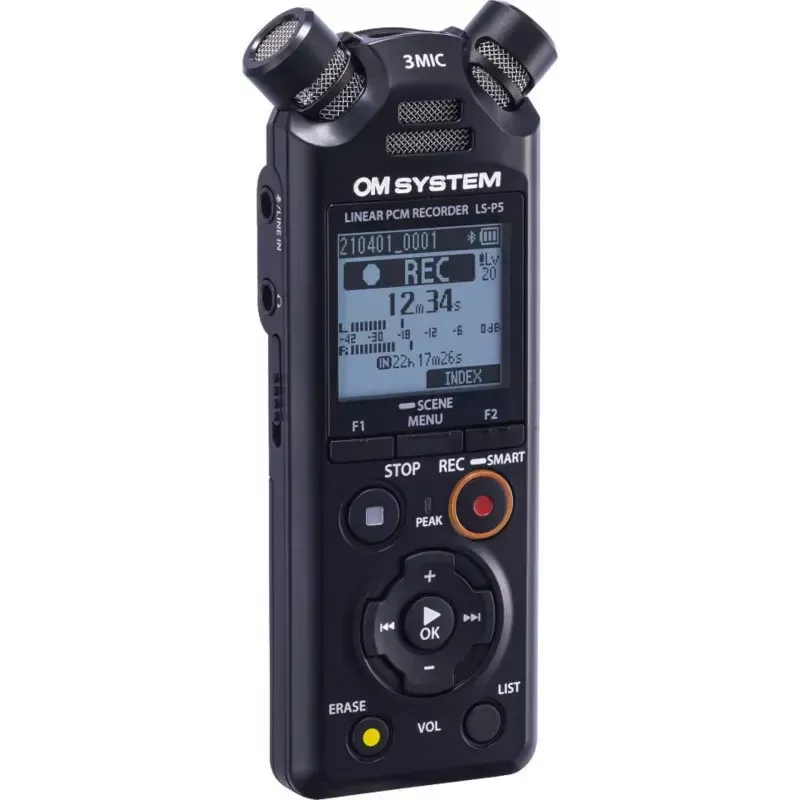 Diktofons OLYMPUS LS-P5 komplekts — 24 bitu audio ieraksts, 8 GB iekšējā atmiņa