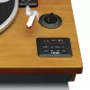 Siksnas piedziņas audio atskaņotājs Lenco LS-55WA, koka krāsā, pusautomātisks, USB un Bluetooth