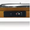 Siksnas piedziņas audio atskaņotājs Lenco LS-55WA, koka krāsā, pusautomātisks, USB un Bluetooth