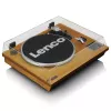 Siksnas piedziņas audio atskaņotājs Lenco LS-55WA, koka krāsā, pusautomātisks, USB un Bluetooth