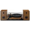 Atskaņotājs Lenco LS-480WD ar iebūvētu pastiprinātāju, Bluetooth, siksnas piedziņu, 33/45 RPM, 2×30W RMS, koka skaļruņi