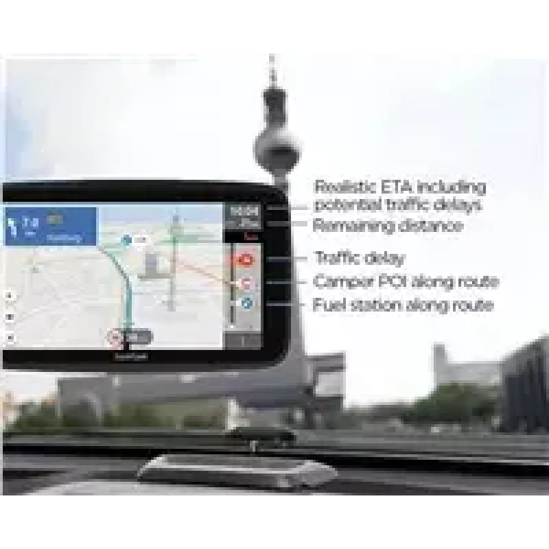 GPS navigators TOMTOM Go Camper Tour 6 (2. paaudze) — pārnēsājama navigācija kemperiem/furgoniem