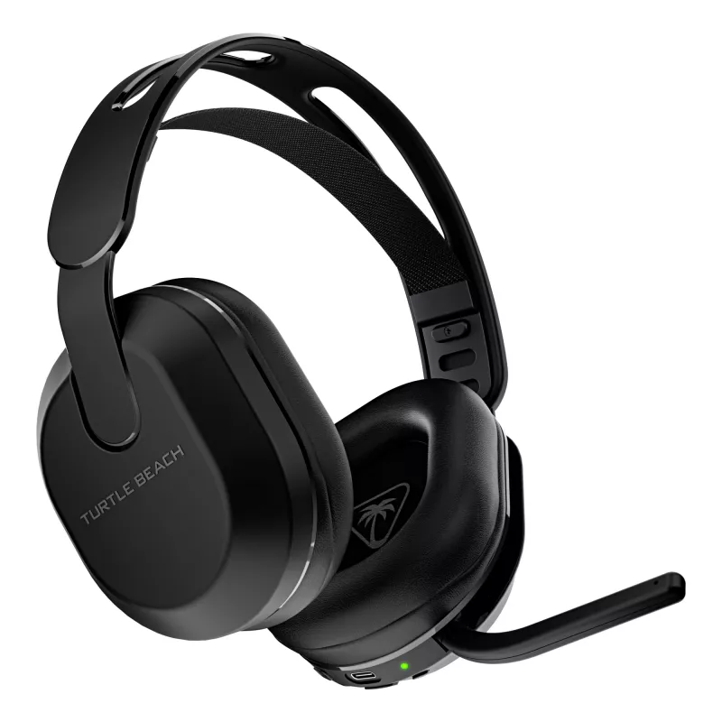 Turtle Beach Stealth 500 Melns PC bezvadu spēļu austiņas ar līdz 40 st. akumulatora darbības laiku un Bluetooth — saderīgas ar datoru, PS5, PS4 un mobilajām ierīcēm