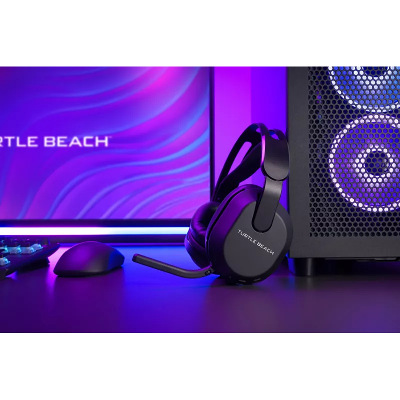 Turtle Beach Stealth 500 Melns PC bezvadu spēļu austiņas ar līdz 40 st. akumulatora darbības laiku un Bluetooth — saderīgas ar datoru, PS5, PS4 un mobilajām ierīcēm