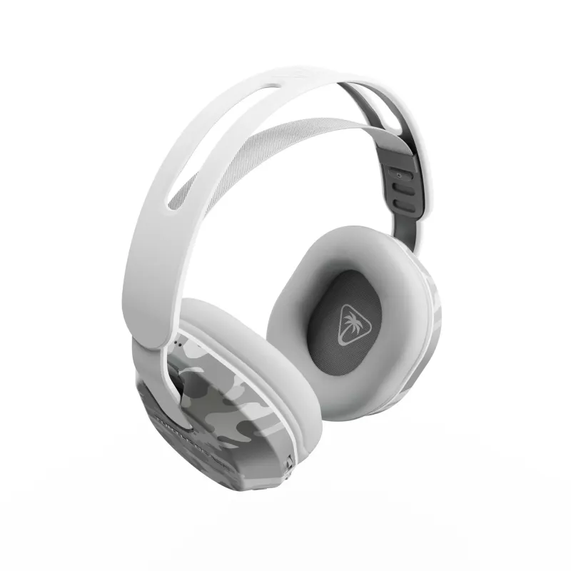 Turtle Beach Stealth 500 Arctic Camo PlayStation bezvadu spēļu austiņas ar līdz 40 stundu akumulatoru un Bluetooth, paredzētas PS5, PS4, PC un mobilajām ierīcēm