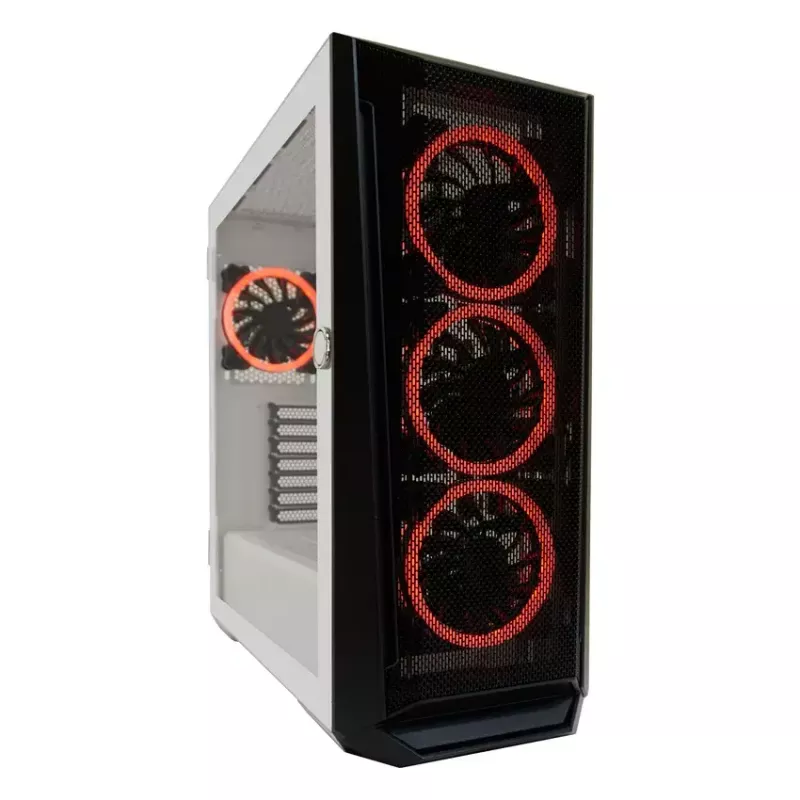 PC korpuss LC-Power Holo-1_X Midi Tower balts