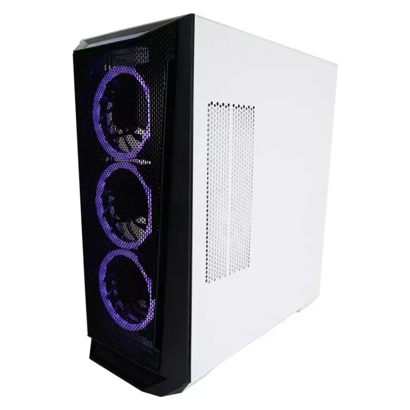 PC korpuss LC-Power Holo-1_X Midi Tower balts