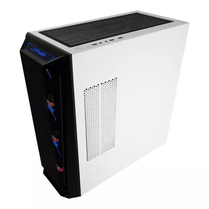 PC korpuss LC-Power Holo-1_X Midi Tower balts