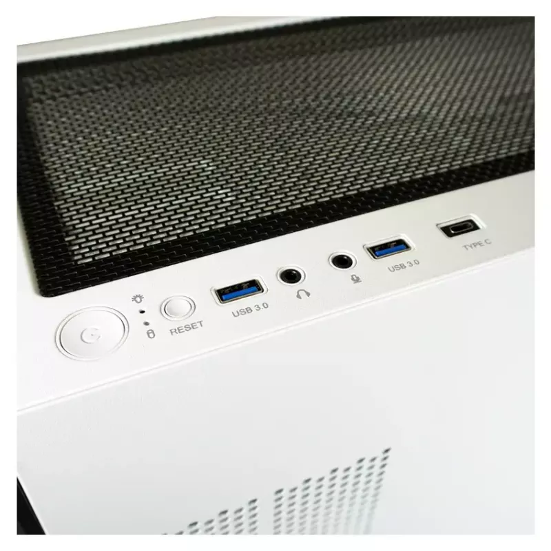 PC korpuss LC-Power Holo-1_X Midi Tower balts