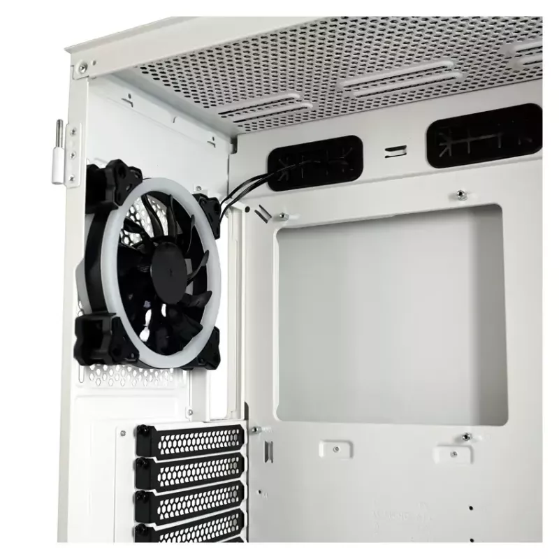 PC korpuss LC-Power Holo-1_X Midi Tower balts