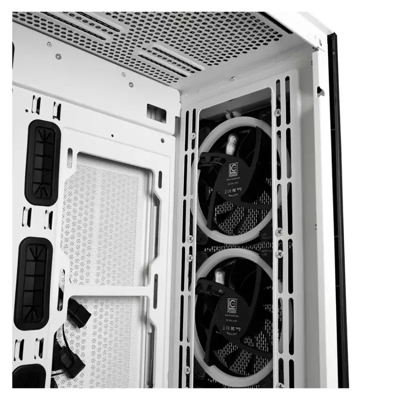 PC korpuss LC-Power Holo-1_X Midi Tower balts