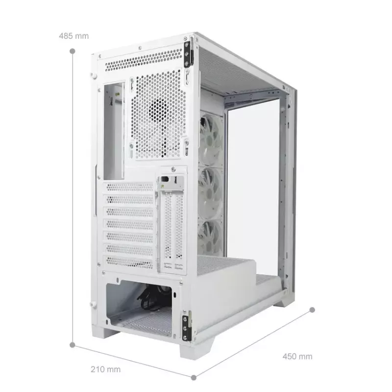 PC korpuss LC-Power LC-7041B-ON Midi Tower balts