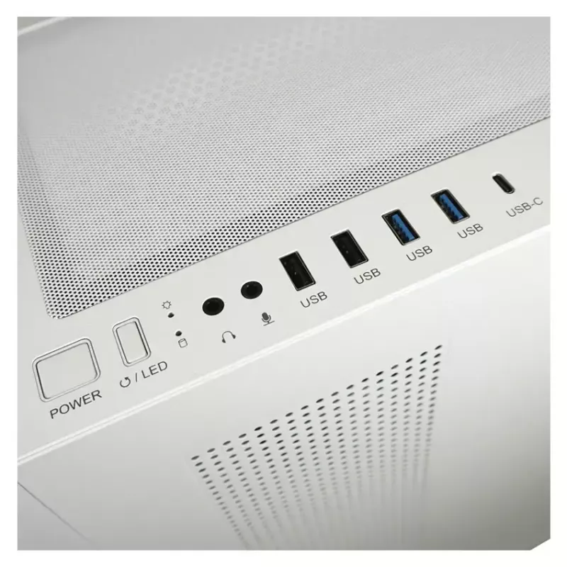 PC korpuss LC-Power LC-7041B-ON Midi Tower balts