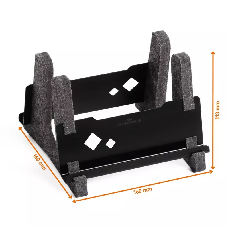 Klēpjdatora statīvs Durable Effect 43,2 cm antracīts metāls plastmasa