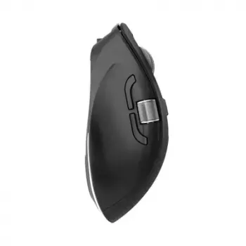 ALOGIC AMBT7KBK bezvadu pele — labrocīga, RF + Bluetooth, 6400 DPI, 7 pogas, melna