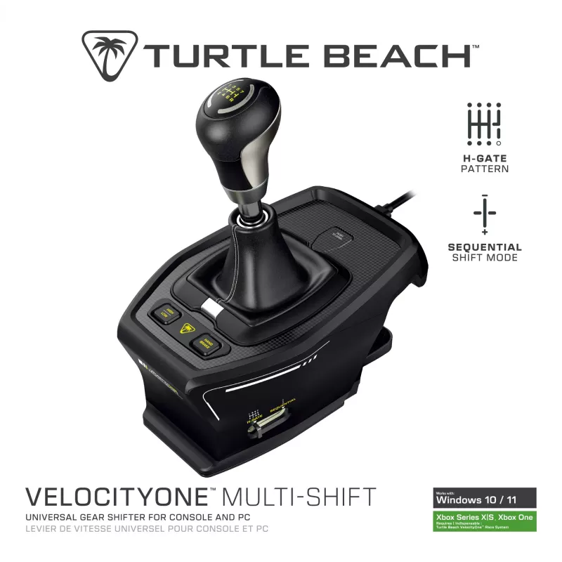 Turtle Beach VelocityOne Multi-Shift pārslēgs TBS-0001-05 — saderīgs ar lidojumu un sacīkšu vadības ierīcēm
