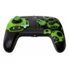 Gamepad PDP REMATCH Wired Controller 1-Up Glow in the Dark priekš Nintendo Switch, USB, 3m kabelis, D-pad, Home poga, melns/zaļš