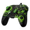 Gamepad PDP REMATCH Wired Controller 1-Up Glow in the Dark priekš Nintendo Switch, USB, 3m kabelis, D-pad, Home poga, melns/zaļš