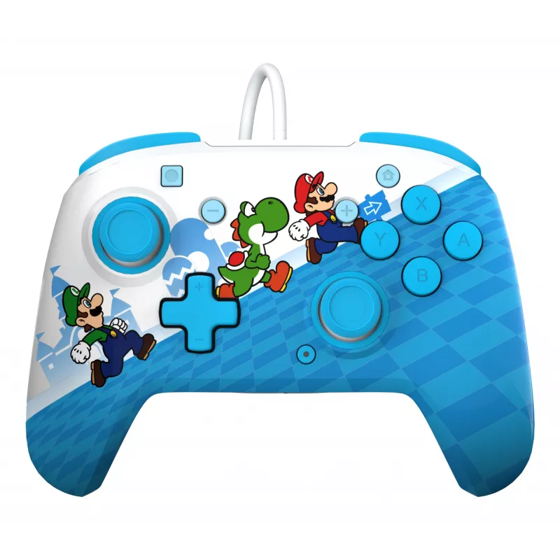 Gamepad PDP Mario Escape REMATCH priekš Nintendo Switch — vadu USB, D-pad, Sākuma poga, Daudzkrāsains