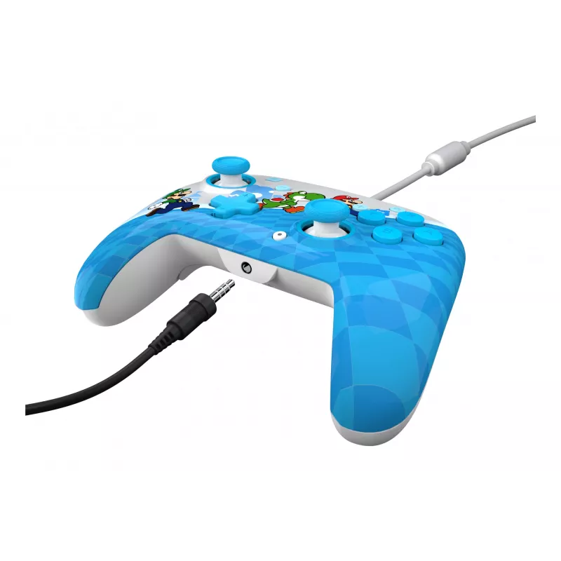 Gamepad PDP Mario Escape REMATCH priekš Nintendo Switch — vadu USB, D-pad, Sākuma poga, Daudzkrāsains