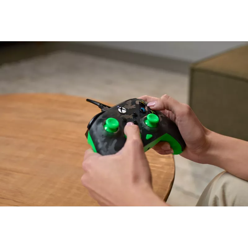 Spēļu kontrolieris Turtle Beach Rematch Core melns zaļš pelēks USB vadu