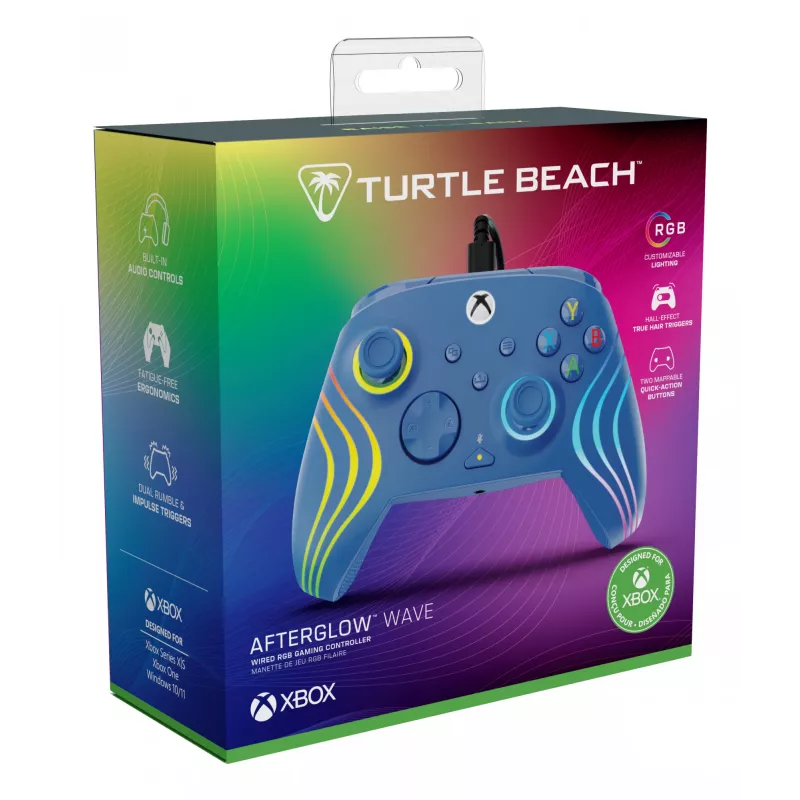 Spēļu kontrolieris Turtle Beach Afterglow Wave Blue USB PC Xbox Series S X