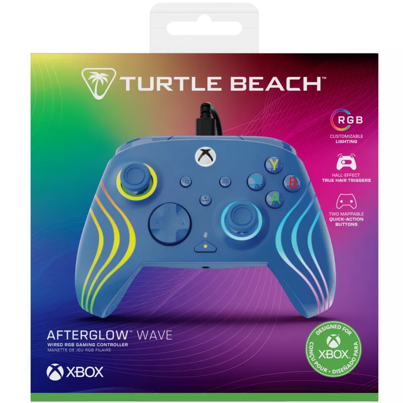 Spēļu kontrolieris Turtle Beach Afterglow Wave Blue USB PC Xbox Series S X