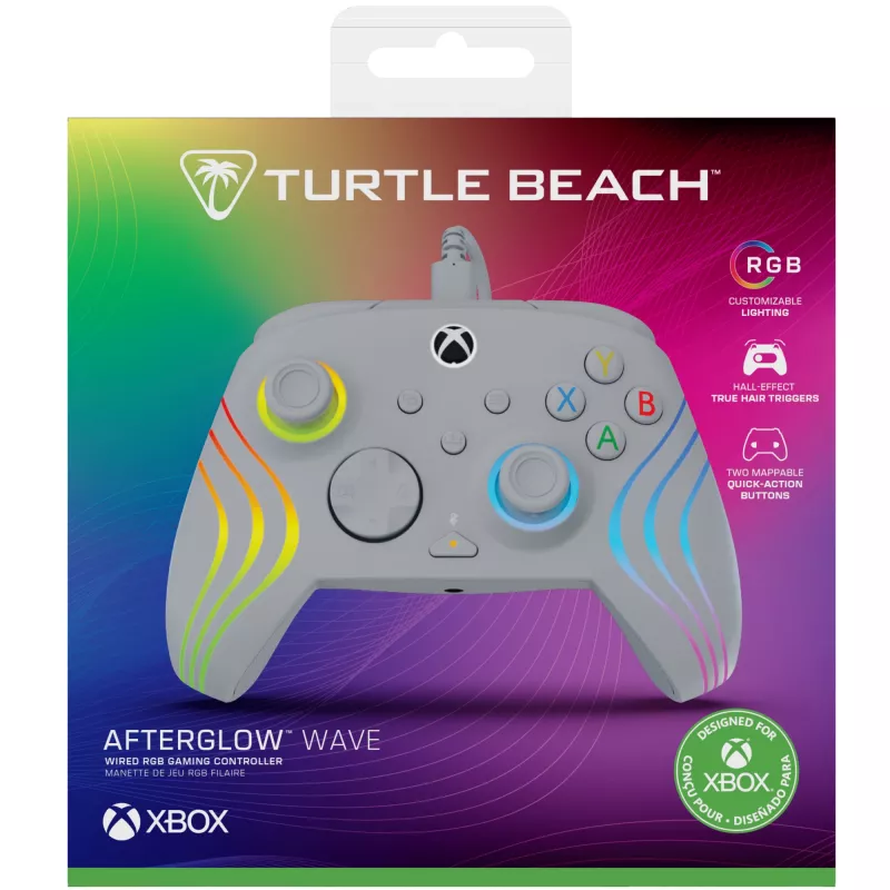 Spēļu kontrolieris Turtle Beach Afterglow Wave pelēks USB PC Xbox Series