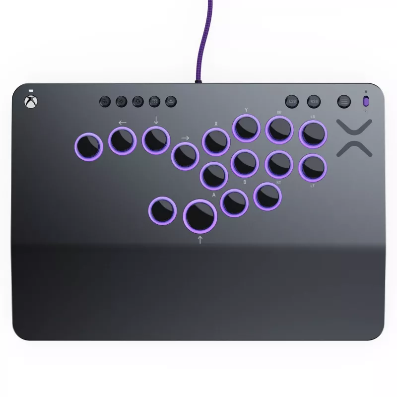 PDP Victrix Pro KO sviras bez cīņas spēļu kontrolieris Pelēks USB Fightstick PC, Xbox Series S, Xbox Series X
