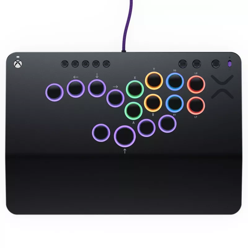 PDP Victrix Pro KO sviras bez cīņas spēļu kontrolieris Pelēks USB Fightstick PC, Xbox Series S, Xbox Series X
