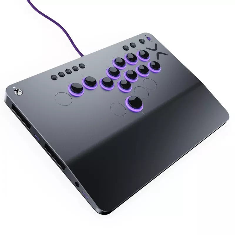 PDP Victrix Pro KO sviras bez cīņas spēļu kontrolieris Pelēks USB Fightstick PC, Xbox Series S, Xbox Series X