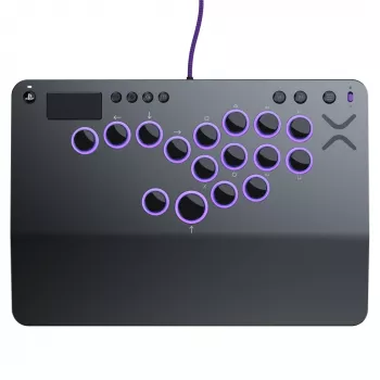 PDP Victrix Pro KO Bezsviras Cīņas Nūja Pelēka USB Cīņas Nūja PC, PlayStation 4, PlayStation 5