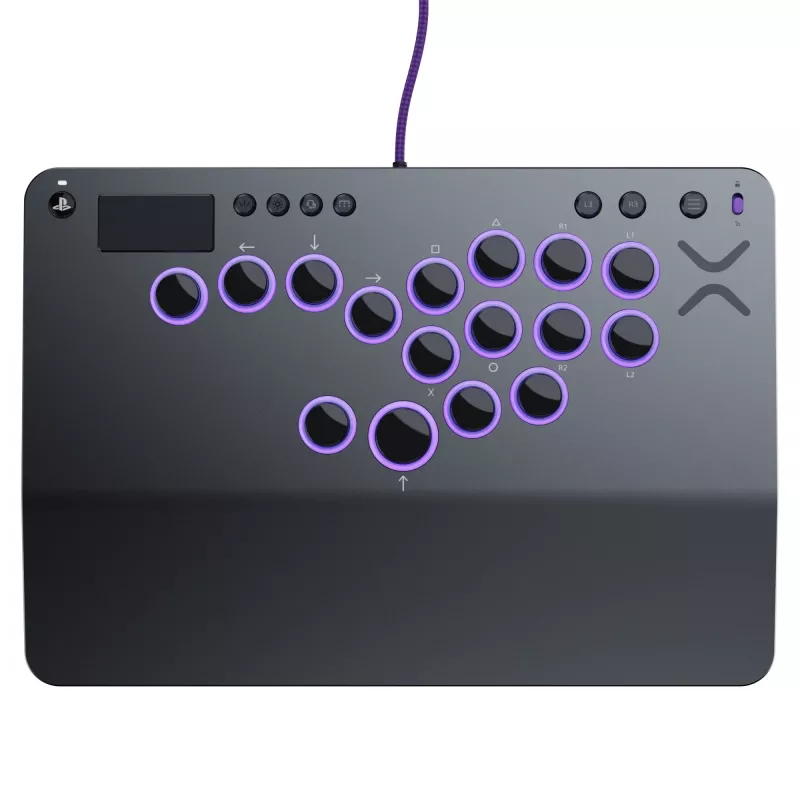 PDP Victrix Pro KO Bezsviras Cīņas Nūja Pelēka USB Cīņas Nūja PC, PlayStation 4, PlayStation 5