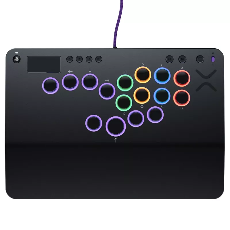 PDP Victrix Pro KO Bezsviras Cīņas Nūja Pelēka USB Cīņas Nūja PC, PlayStation 4, PlayStation 5