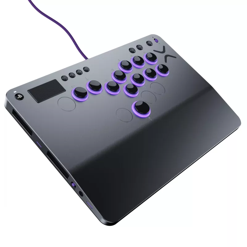 PDP Victrix Pro KO Bezsviras Cīņas Nūja Pelēka USB Cīņas Nūja PC, PlayStation 4, PlayStation 5