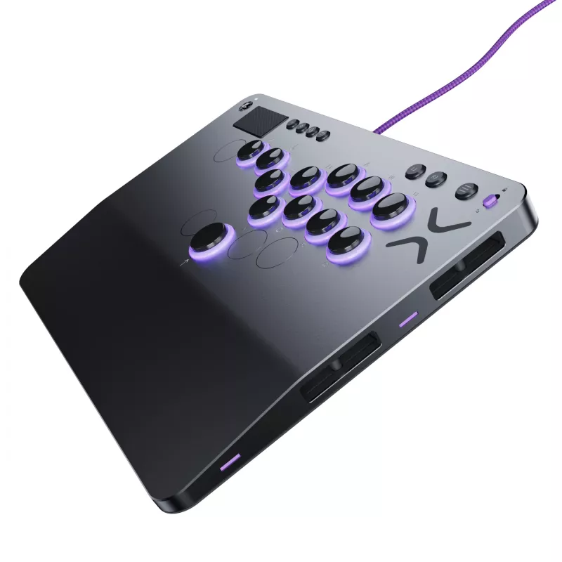 PDP Victrix Pro KO Bezsviras Cīņas Nūja Pelēka USB Cīņas Nūja PC, PlayStation 4, PlayStation 5