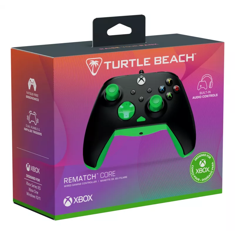 Gamepad Turtle Beach Rematch Core Melns Zaļš USB Vadu PC Xbox
