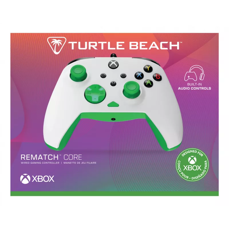 Spēļu kontrolieris Turtle Beach Rematch Core zaļš balts USB PC Xbox Series