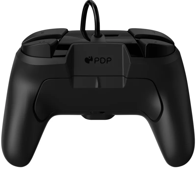 Gamepad PDP Faceoff Deluxe+ Audio Wired Controller Melns & balta