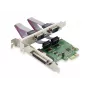 Conceptronic PCI Express karte ar 1 paralēlo un 2 seriālajiem portiem