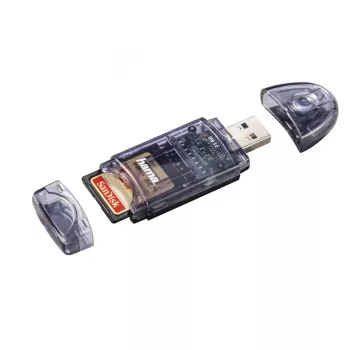 Hama USB 3.0 karšu lasītājs, SD/micro SD, antracīts