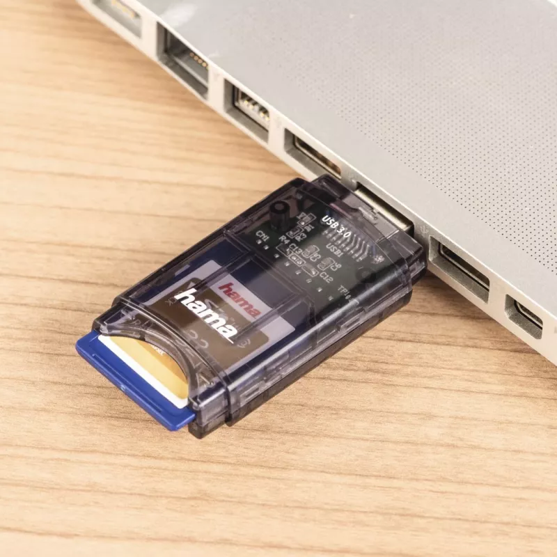 Hama USB 3.0 karšu lasītājs, SD/micro SD, antracīts