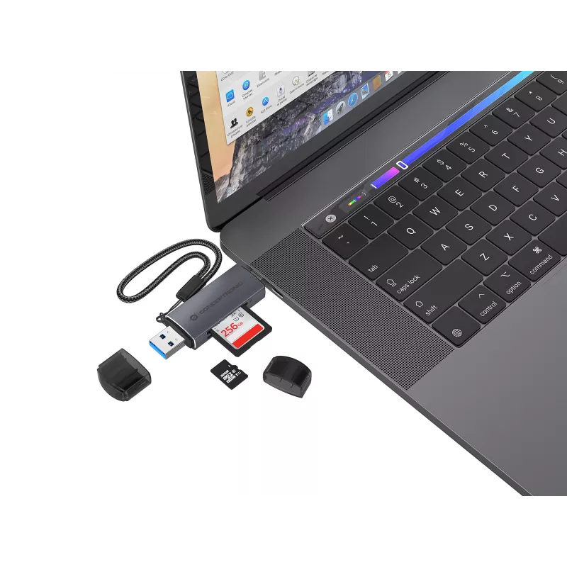 Conceptronic BIAN05G 2-in-1 USB 3.0 Dual Plug karšu lasītājs, SD/MicroSD 3.0, UHS-I