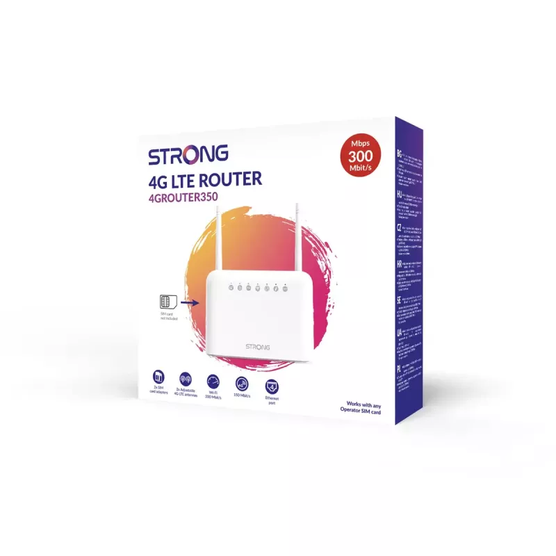 Mobilo sakaru tīkla maršrutētājs Strong 4G LTE Router 350 300 Mbit/s Fast Ethernet