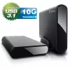HDD korpuss Fantec DB-ALU31 melns 3,5 collas