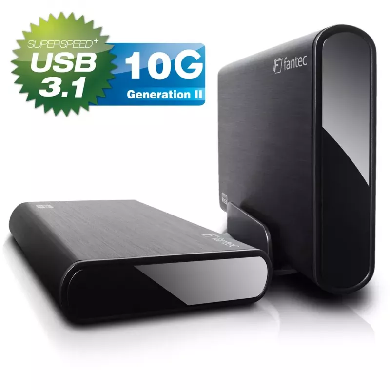 HDD korpuss Fantec DB-ALU31 melns 3,5 collas