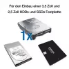 HDD korpuss Fantec DB-ALU31 melns 3,5 collas