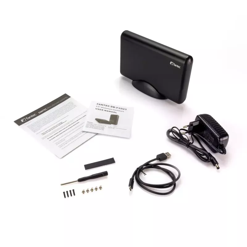 HDD korpuss Fantec DB-F35U3 melns 3.5 collu