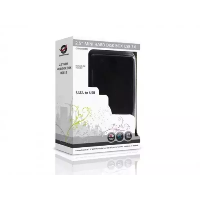 HDD korpuss Conceptronic CHD2MUSB3B Mini USB 3.0