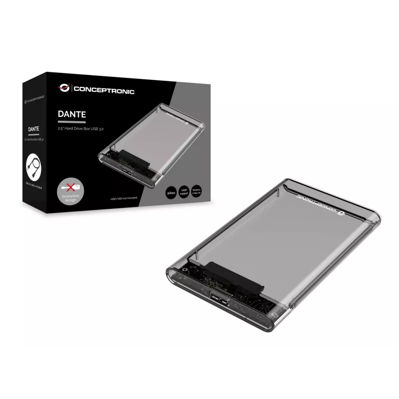 Conceptronic DANTE 2,5 collu cietā diska kaste USB 3.0